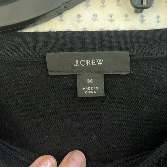 J. Crew Women's Black Marino Wool Sweater - Picture 4 of 4